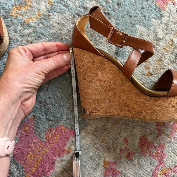 Jimmy Choo Brown Portia 120 Wedge Sandals - like new - Picture 10 of 11